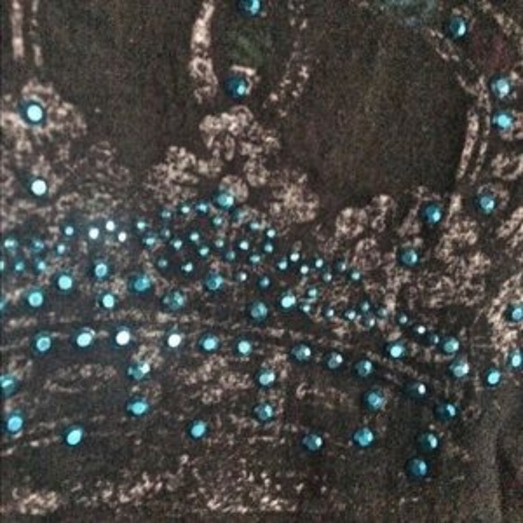 XL - ALMOST FAMOUS - Sparkle Crown Racer Back Tank - Picture 4 of 5